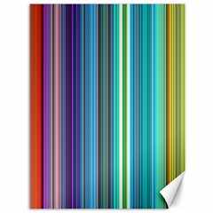 Color Stripes Canvas 36  X 48   by Simbadda