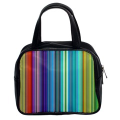 Color Stripes Classic Handbags (2 Sides)