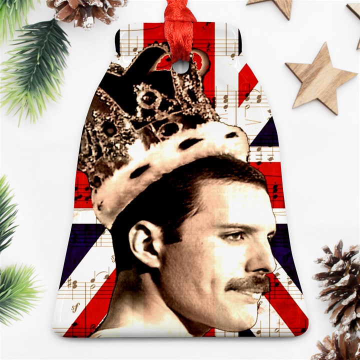 Freddie Mercury Bell Ornament (Two Sides)