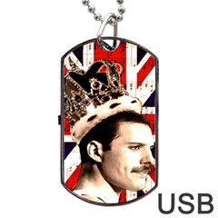 Freddie Mercury Dog Tag Usb Flash (one Side)