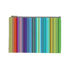 Color Stripes Cosmetic Bag (Large) 