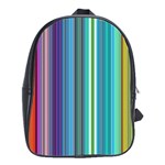 Color Stripes School Bags(Large)  Front