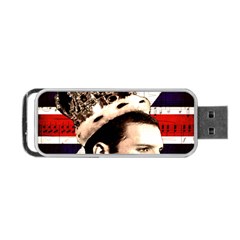 Freddie Mercury Portable Usb Flash (two Sides) by Valentinaart