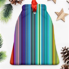 Color Stripes Bell Ornament (Two Sides)