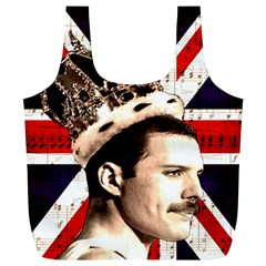 Freddie Mercury Full Print Recycle Bags (l)  by Valentinaart