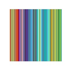 Color Stripes Small Satin Scarf (Square)