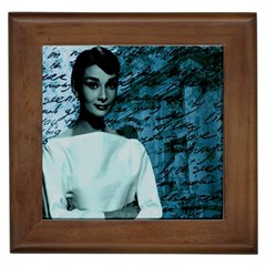 Audrey Hepburn Framed Tiles by Valentinaart