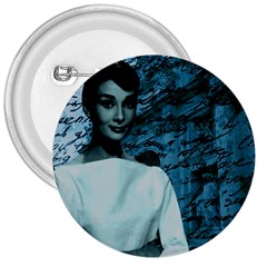 Audrey Hepburn 3  Buttons by Valentinaart