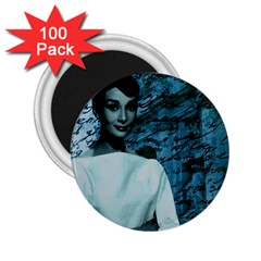 Audrey Hepburn 2 25  Magnets (100 Pack)  by Valentinaart