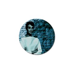 Audrey Hepburn Golf Ball Marker by Valentinaart