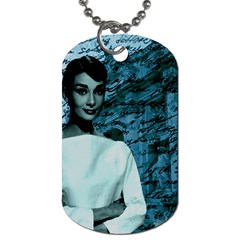 Audrey Hepburn Dog Tag (two Sides) by Valentinaart