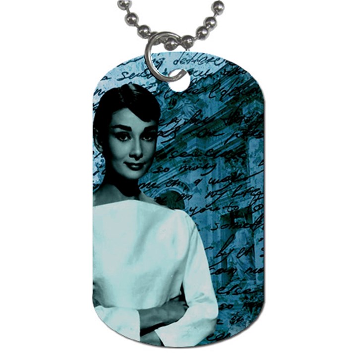 Audrey Hepburn Dog Tag (Two Sides)