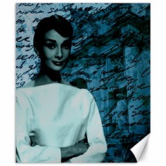 Audrey Hepburn Canvas 8  X 10  by Valentinaart