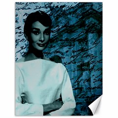 Audrey Hepburn Canvas 18  X 24   by Valentinaart