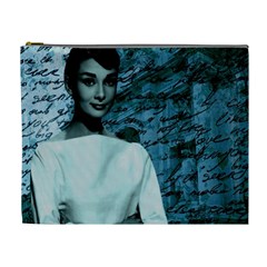 Audrey Hepburn Cosmetic Bag (xl) by Valentinaart