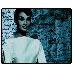 Audrey Hepburn Fleece Blanket (medium) 