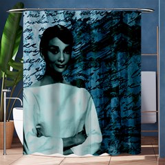 Audrey Hepburn Shower Curtain 60  X 72  (medium)  by Valentinaart