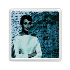 Audrey Hepburn Memory Card Reader (square)  by Valentinaart