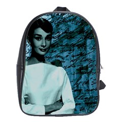 Audrey Hepburn School Bags (xl)  by Valentinaart