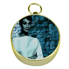 Audrey Hepburn Gold Compasses