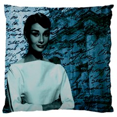 Audrey Hepburn Standard Flano Cushion Case (one Side) by Valentinaart