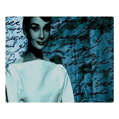 Audrey Hepburn Double Sided Flano Blanket (large) 