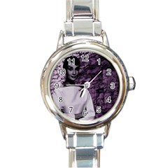 Audrey Hepburn Round Italian Charm Watch by Valentinaart