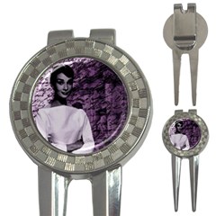 Audrey Hepburn 3-in-1 Golf Divots by Valentinaart