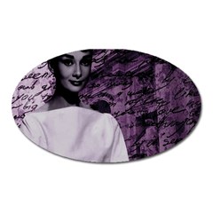 Audrey Hepburn Oval Magnet by Valentinaart