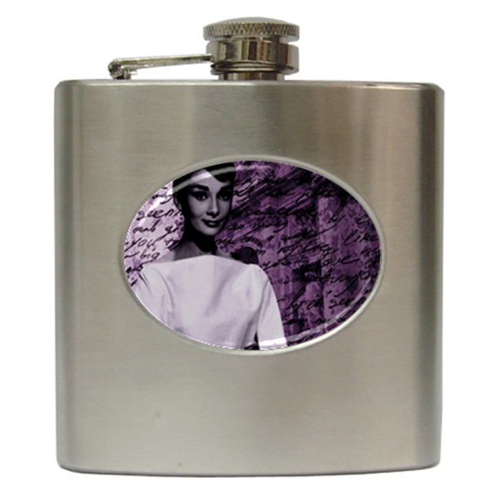 Audrey Hepburn Hip Flask (6 oz)