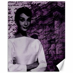 Audrey Hepburn Canvas 11  X 14   by Valentinaart