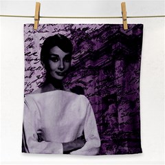 Audrey Hepburn Face Towel by Valentinaart