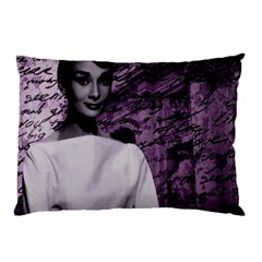 Audrey Hepburn Pillow Case by Valentinaart