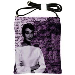 Audrey Hepburn Shoulder Sling Bags by Valentinaart