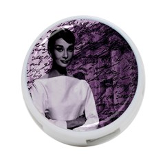 Audrey Hepburn 4-port Usb Hub (one Side) by Valentinaart