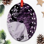 Audrey Hepburn Oval Filigree Ornament (Two Sides) Front