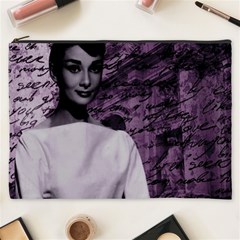 Audrey Hepburn Cosmetic Bag (xxxl)  by Valentinaart