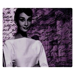 Audrey Hepburn Double Sided Flano Blanket (small)  by Valentinaart