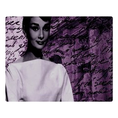 Audrey Hepburn Double Sided Flano Blanket (large)  by Valentinaart