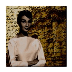 Audrey Hepburn Tile Coasters by Valentinaart