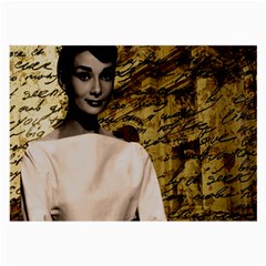 Audrey Hepburn Large Glasses Cloth (2-side) by Valentinaart