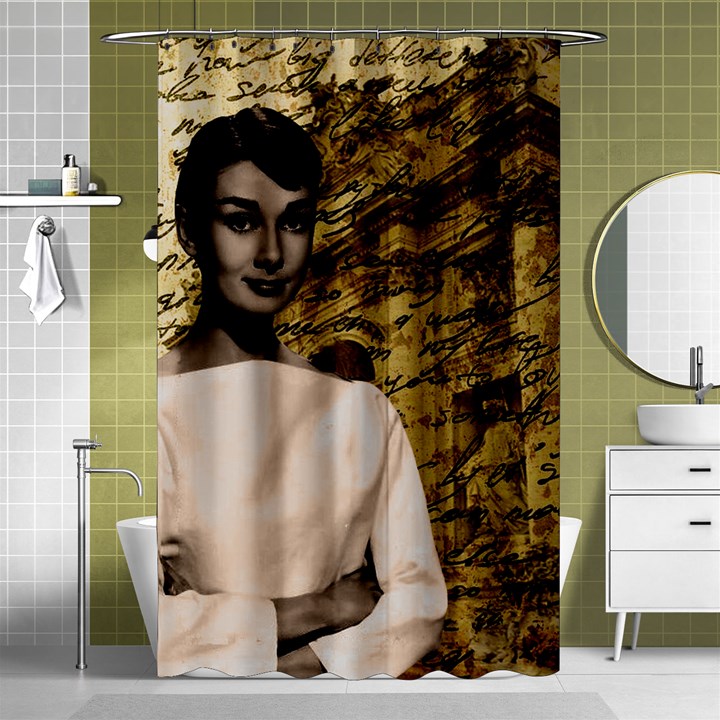 Audrey Hepburn Shower Curtain 48  x 72  (Small) 