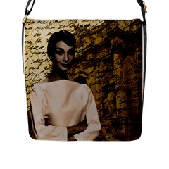 Audrey Hepburn Flap Messenger Bag (l) 