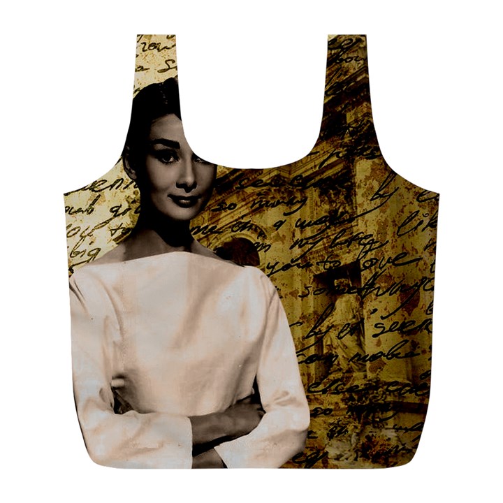 Audrey Hepburn Full Print Recycle Bags (L) 