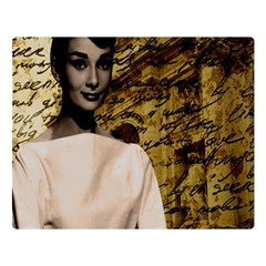 Audrey Hepburn Double Sided Flano Blanket (large) 