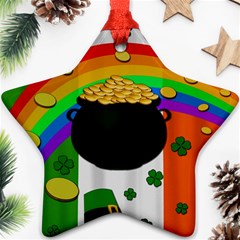 Pot Of Gold Ornament (star) by Valentinaart