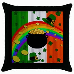 Pot Of Gold Throw Pillow Case (black) by Valentinaart