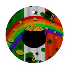 Pot Of Gold Round Ornament (two Sides) by Valentinaart