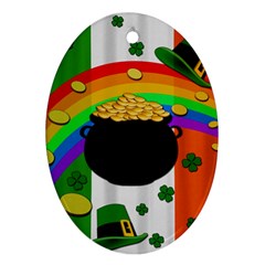 Pot Of Gold Oval Ornament (two Sides) by Valentinaart