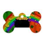 Pot of gold Dog Tag Bone (Two Sides) Front